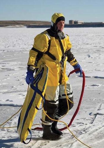 ice rescue suit and equipment